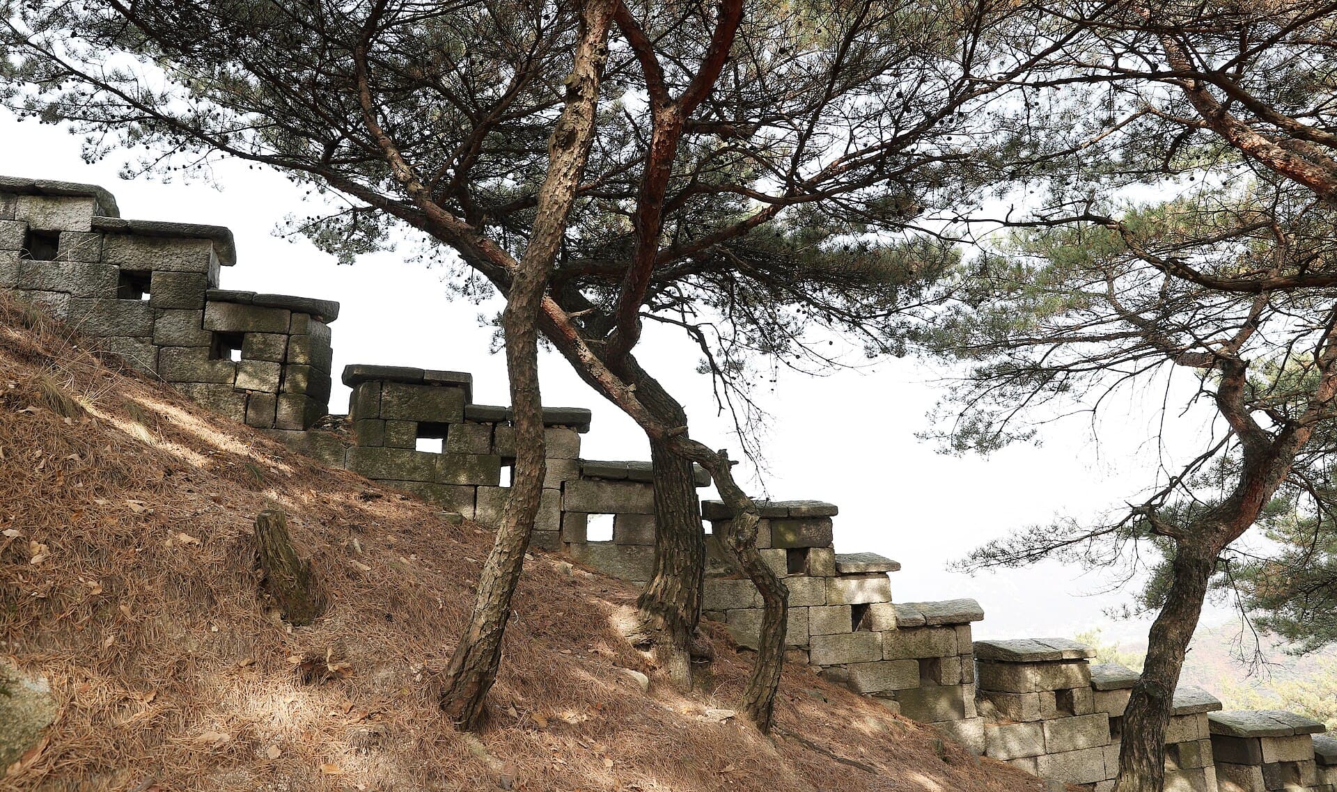 북악산 능선 풍경