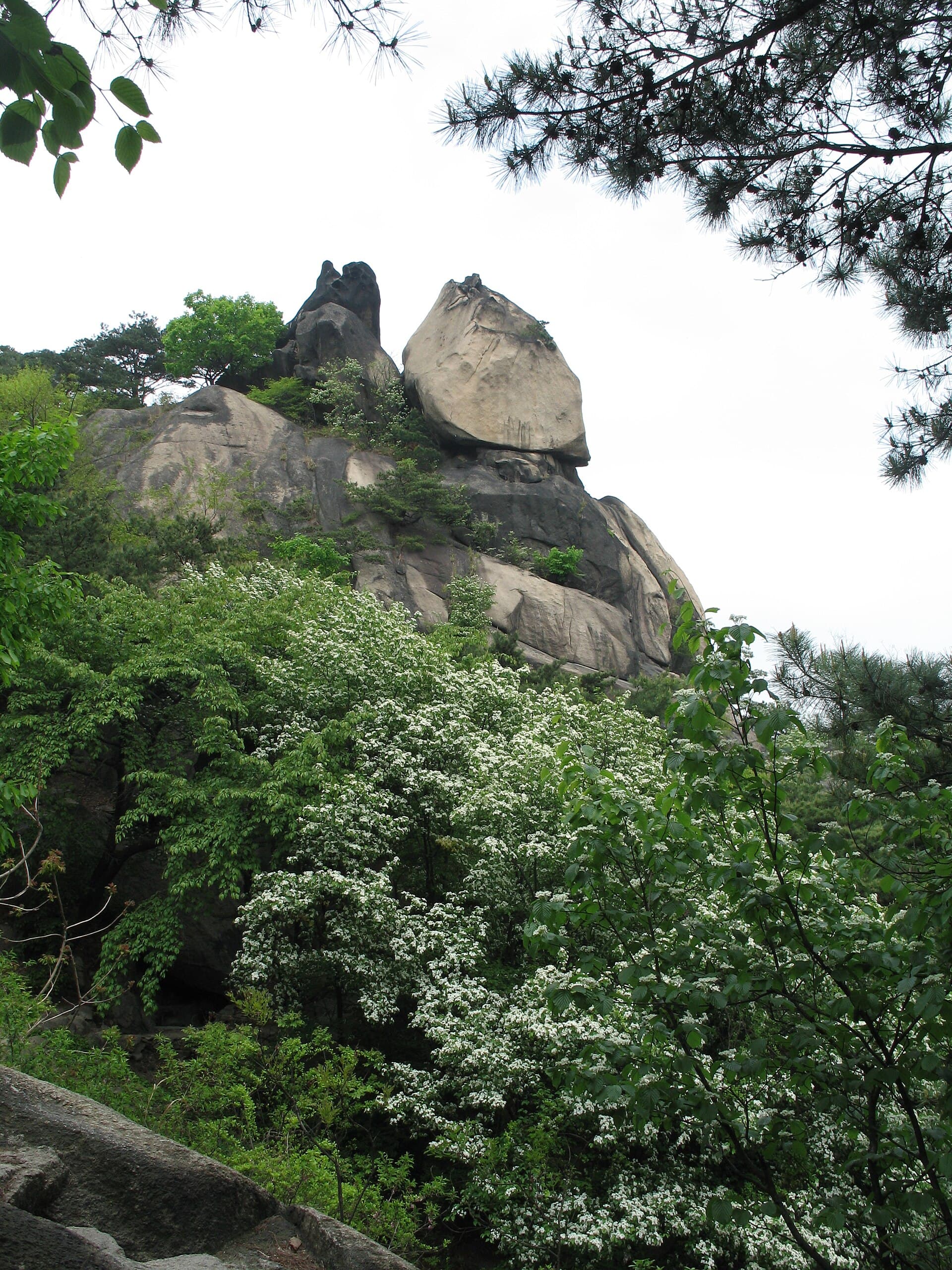 인왕산 인왕산 바위 능선