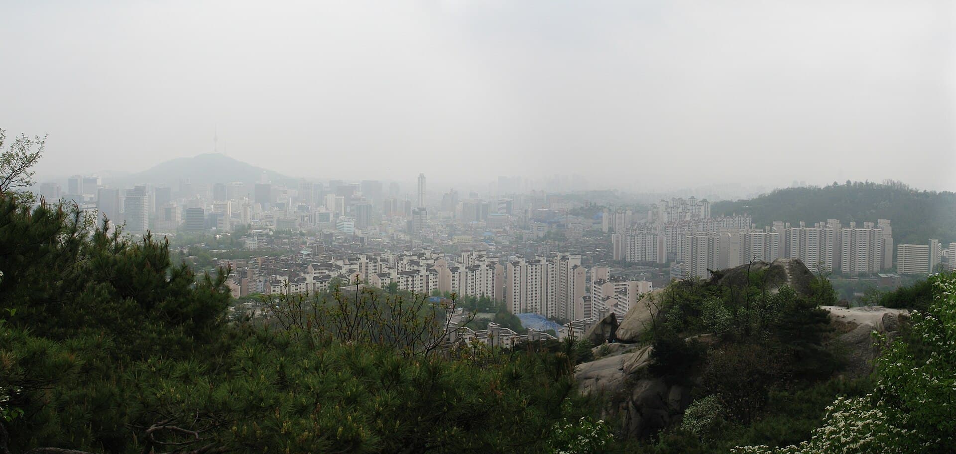 인왕산 정상부 풍경