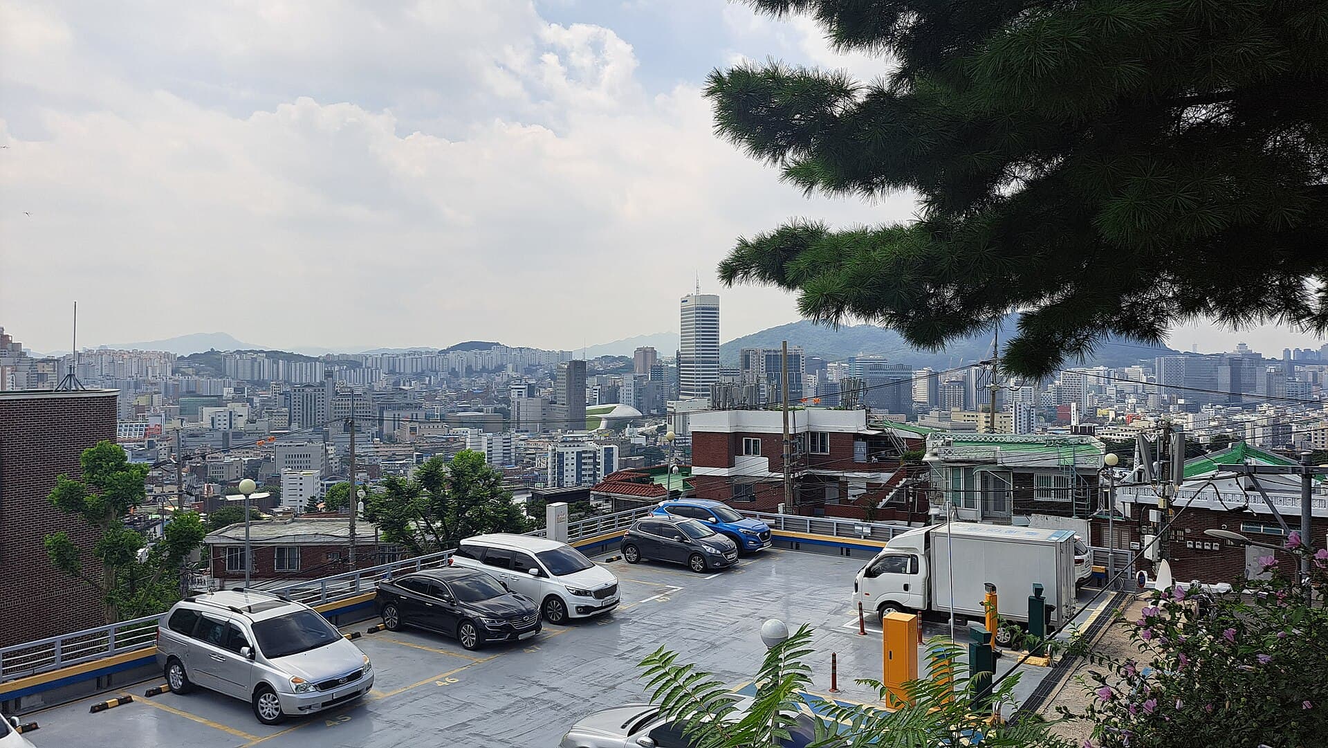 낙산 도심 전망