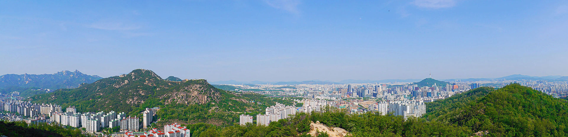 서대문 안산 자락길의 숲길